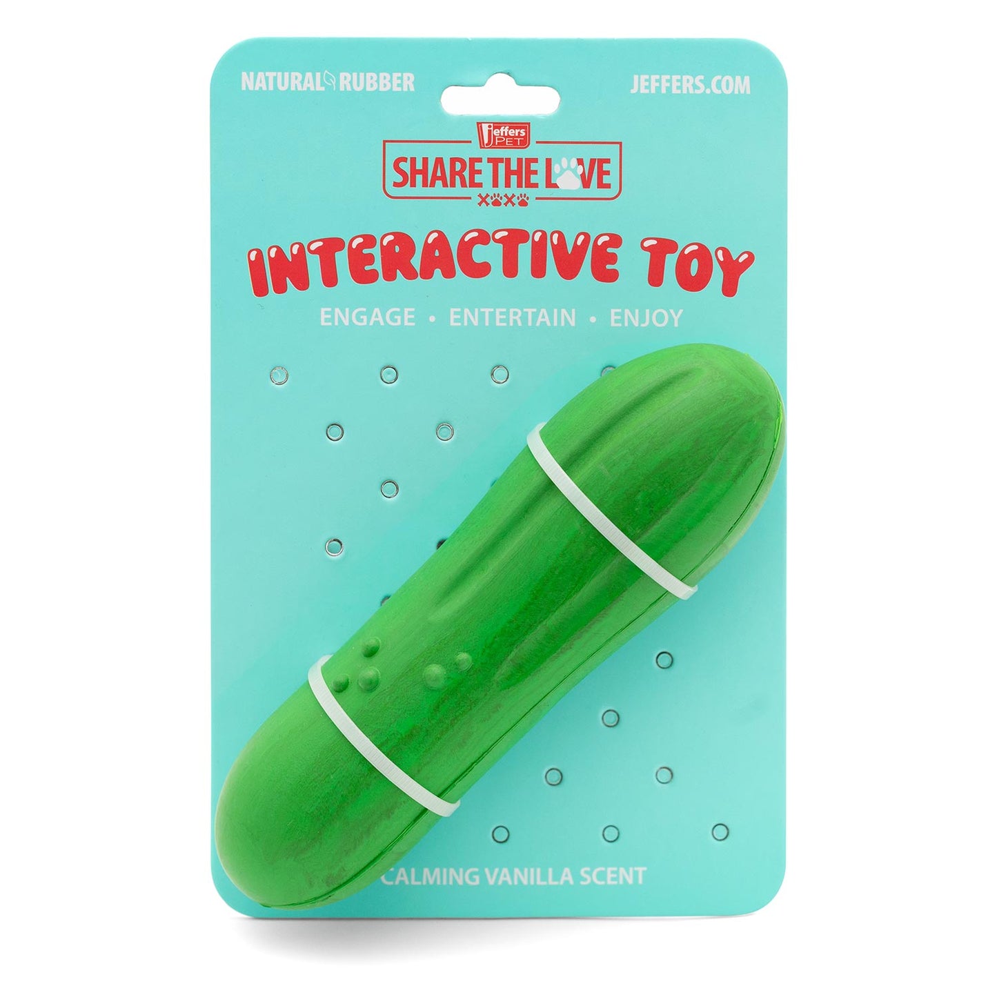 Jeffers Floating Natural Rubber Dog Chew Toy, Vanilla Scent, Avocado or Cucumber