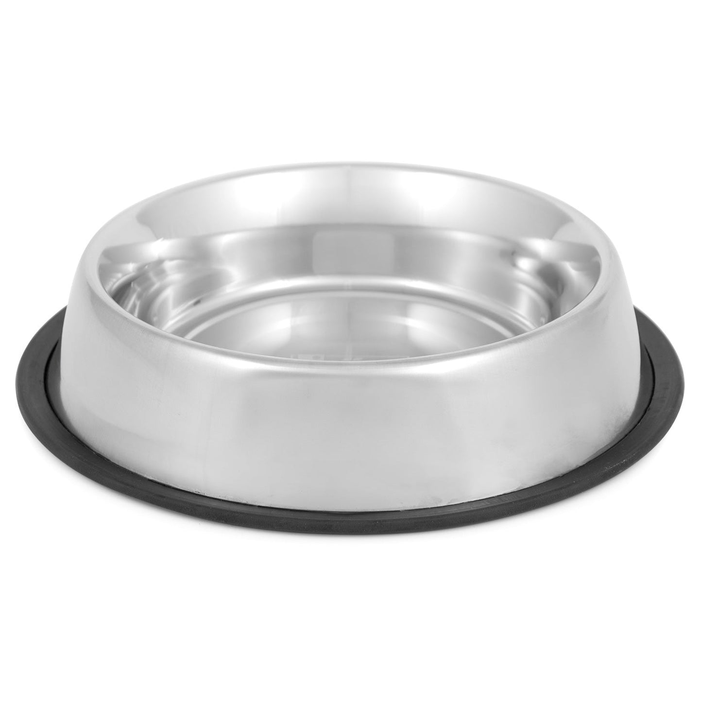 Jeffers No-Skid No-Tip Stainless Steel Pet Bowls for Dogs and Cats
