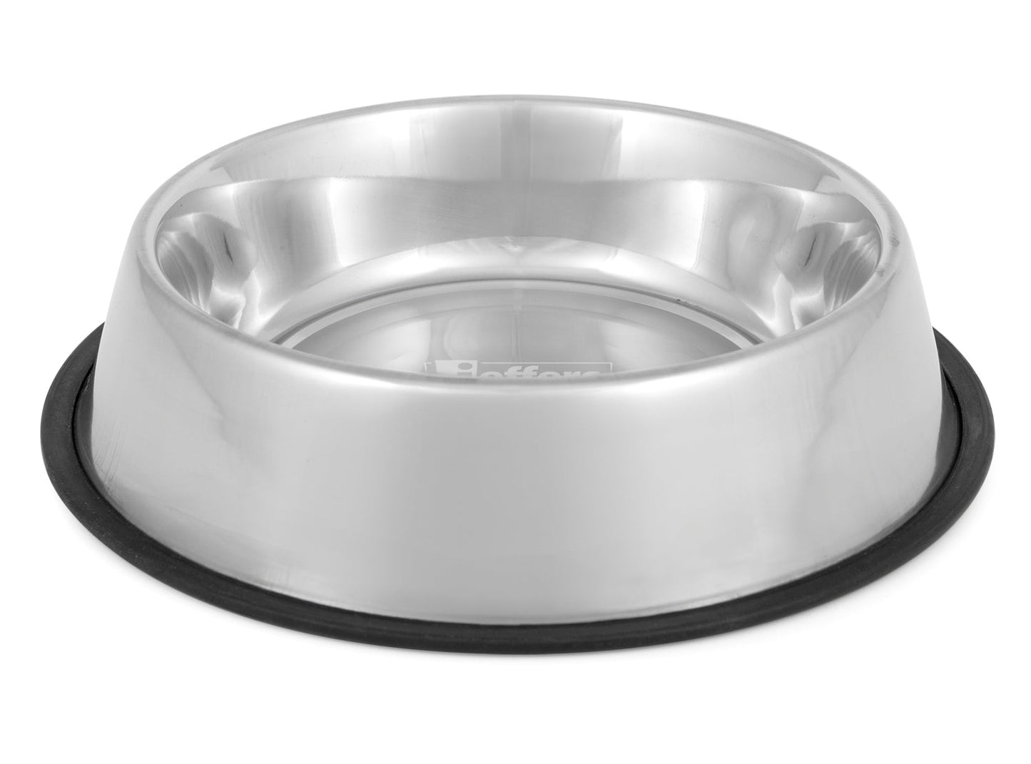 Jeffers No-Skid No-Tip Stainless Steel Pet Bowls for Dogs and Cats