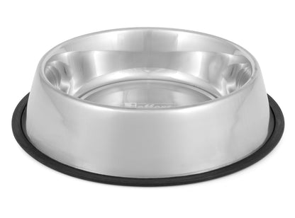Jeffers No-Skid No-Tip Stainless Steel Pet Bowls for Dogs and Cats