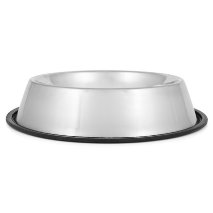 Jeffers No-Skid No-Tip Stainless Steel Pet Bowls for Dogs and Cats