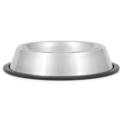 Jeffers No-Skid No-Tip Stainless Steel Pet Bowls for Dogs and Cats