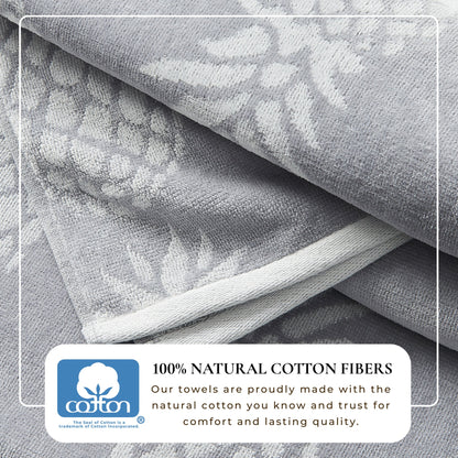 100% Cotton Velour Beach Towels 2-Pack - Maui Collection, 30" x 60"