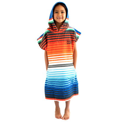 Kids Microfiber Changing Towel Poncho - COR Surf Sarape, Small (Ages 3-8)