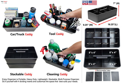 Enjoy Organizer Extra Large Portable Caddy, Made in USA