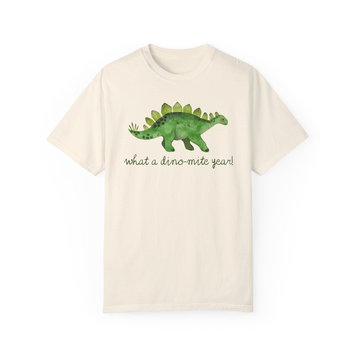 What a Dino-Mite Year T-Shirt - Last Day of School Dinosaur Tee for Teachers, Comfort Colors