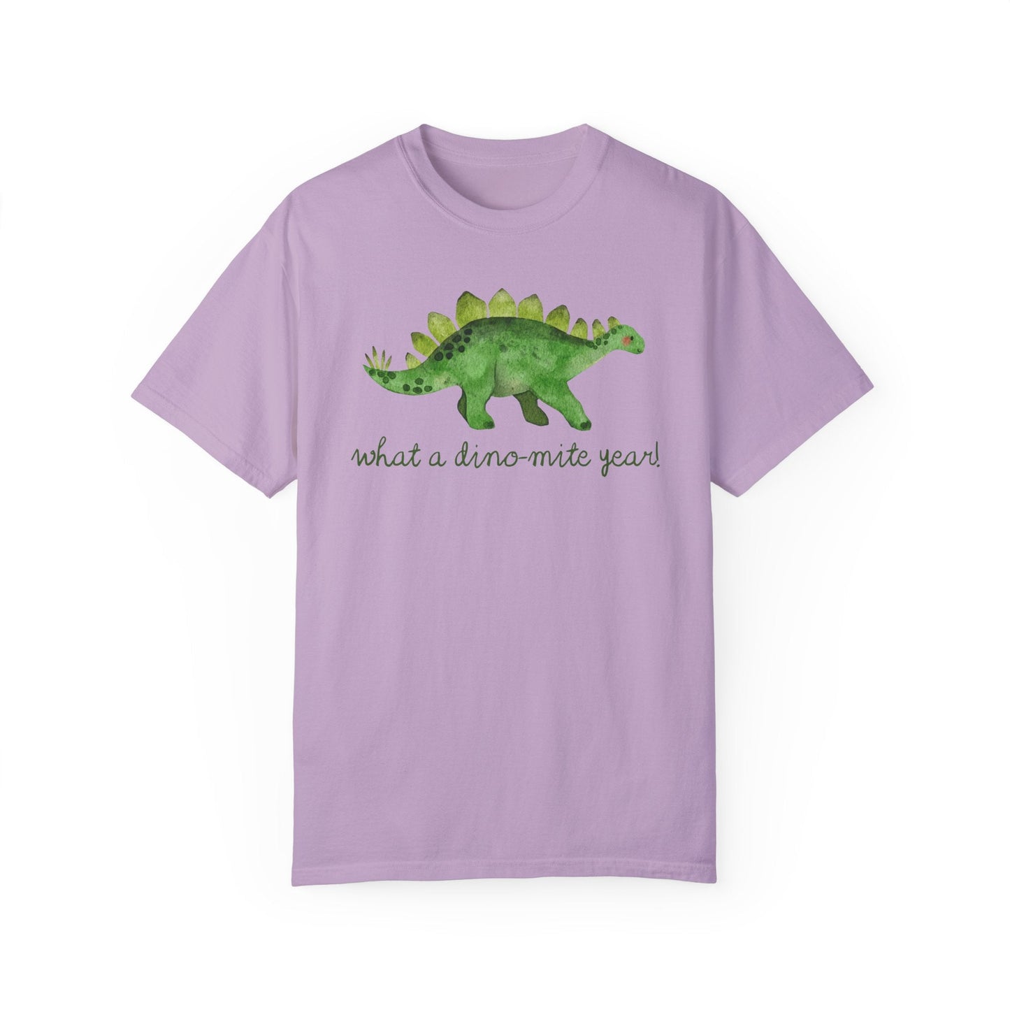What a Dino-Mite Year T-Shirt - Last Day of School Dinosaur Tee for Teachers, Comfort Colors