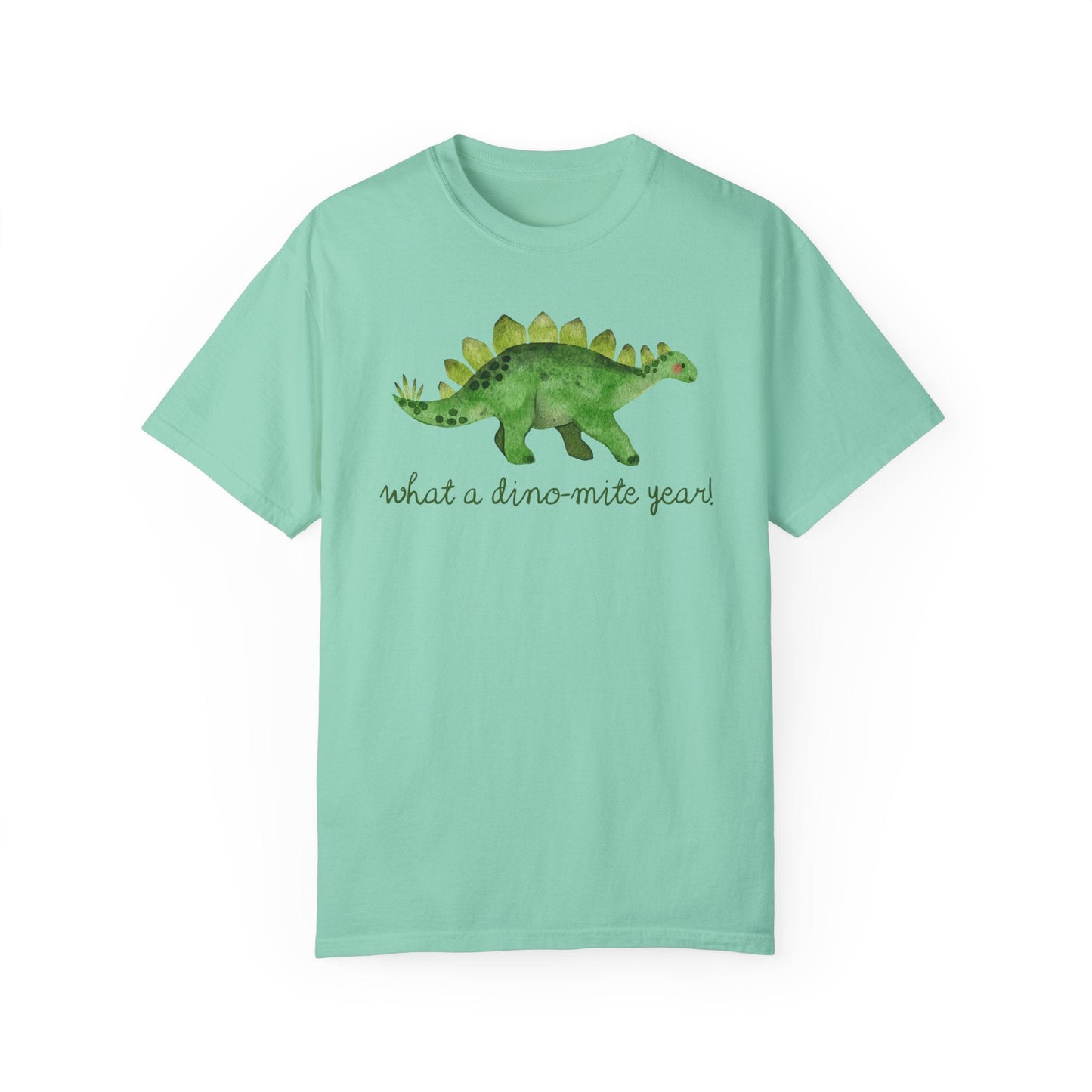 What a Dino-Mite Year T-Shirt - Last Day of School Dinosaur Tee for Teachers, Comfort Colors