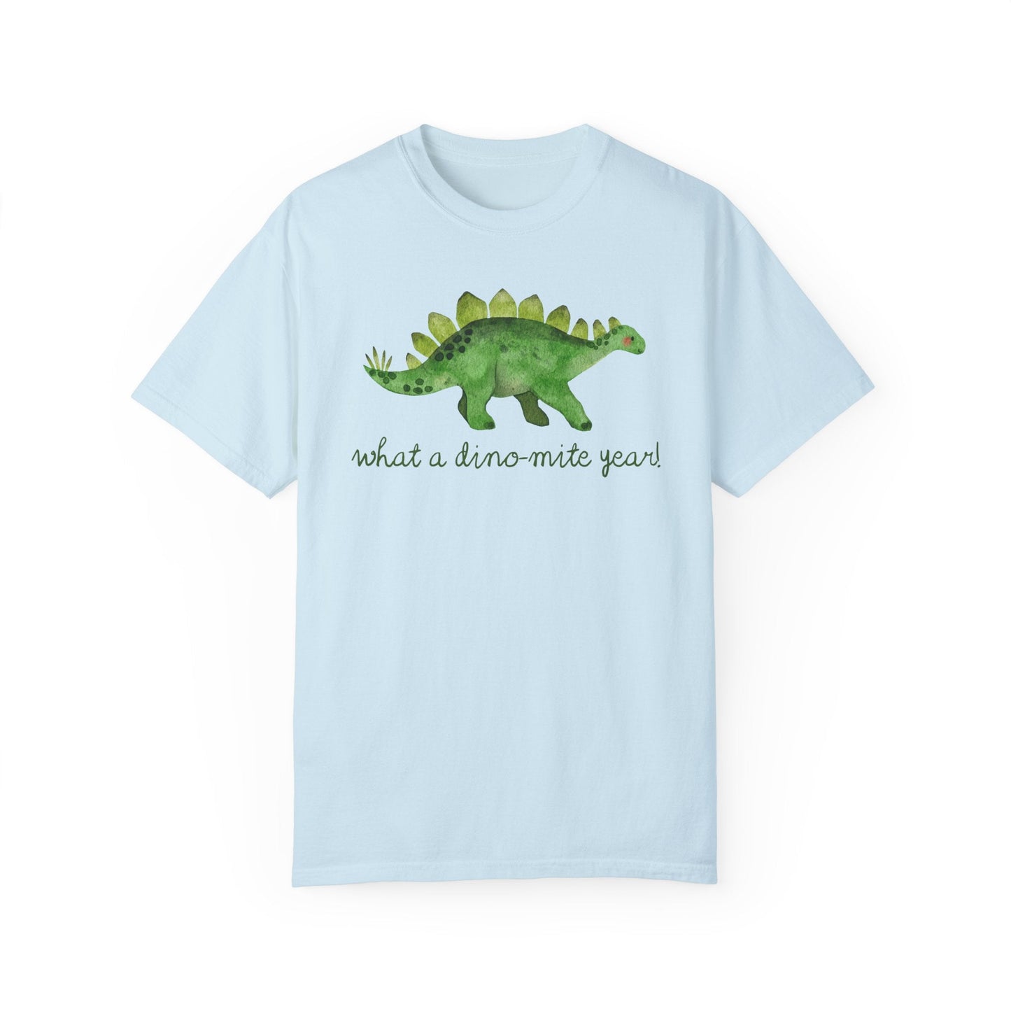 What a Dino-Mite Year T-Shirt - Last Day of School Dinosaur Tee for Teachers, Comfort Colors