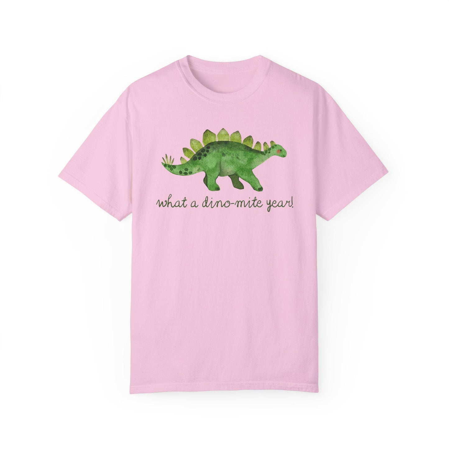 What a Dino-Mite Year T-Shirt - Last Day of School Dinosaur Tee for Teachers, Comfort Colors