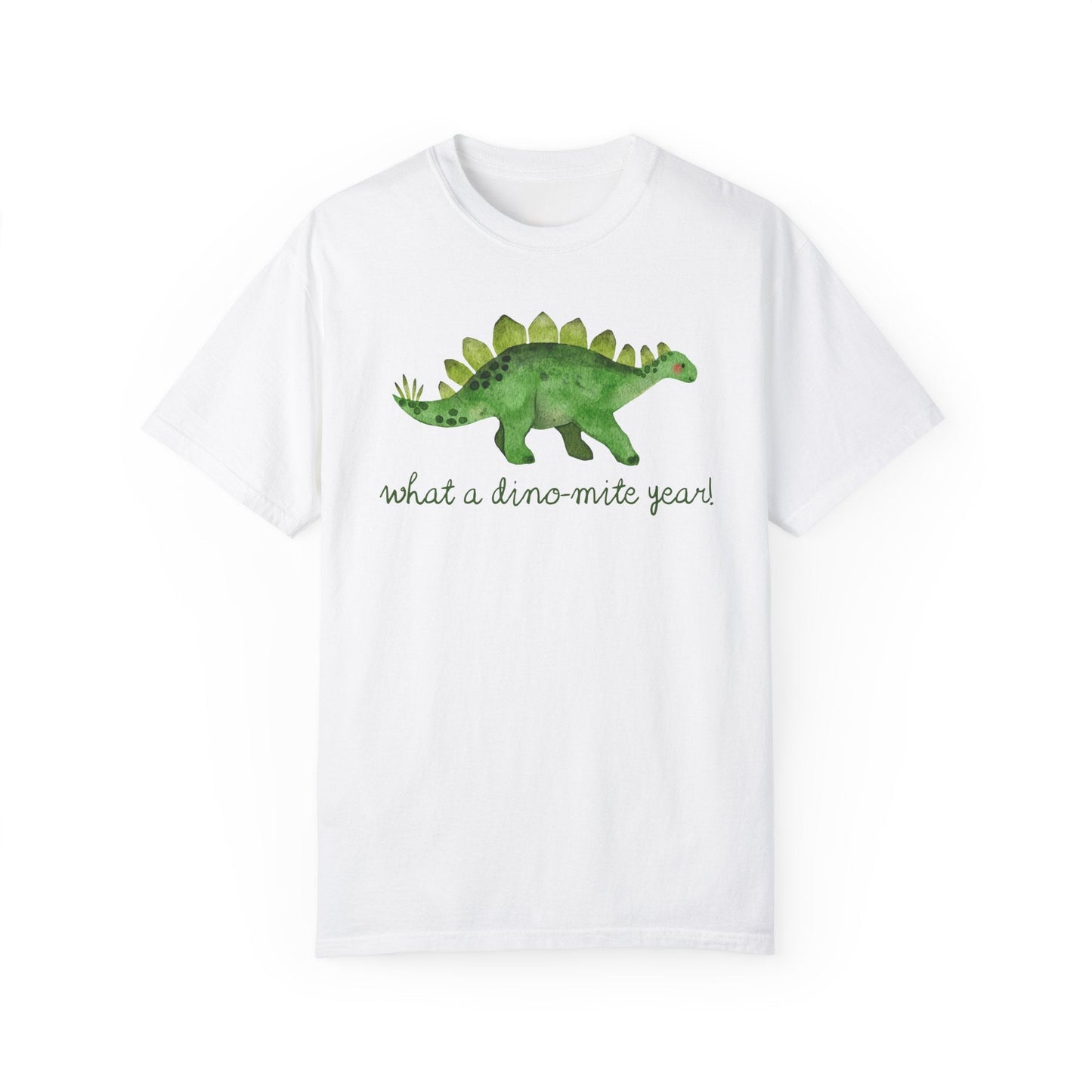 What a Dino-Mite Year T-Shirt - Last Day of School Dinosaur Tee for Teachers, Comfort Colors