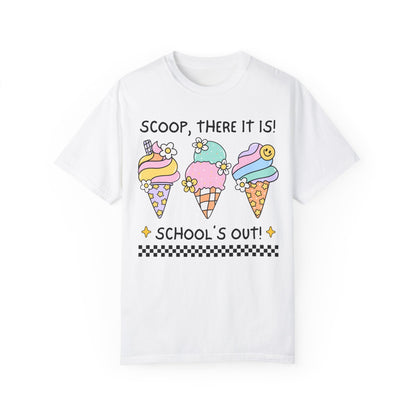 Class Dismissed Ice Cream T-Shirt - Funny Last Day of School Tee for Kindergarten and First Grade Teachers, Comfort Colors