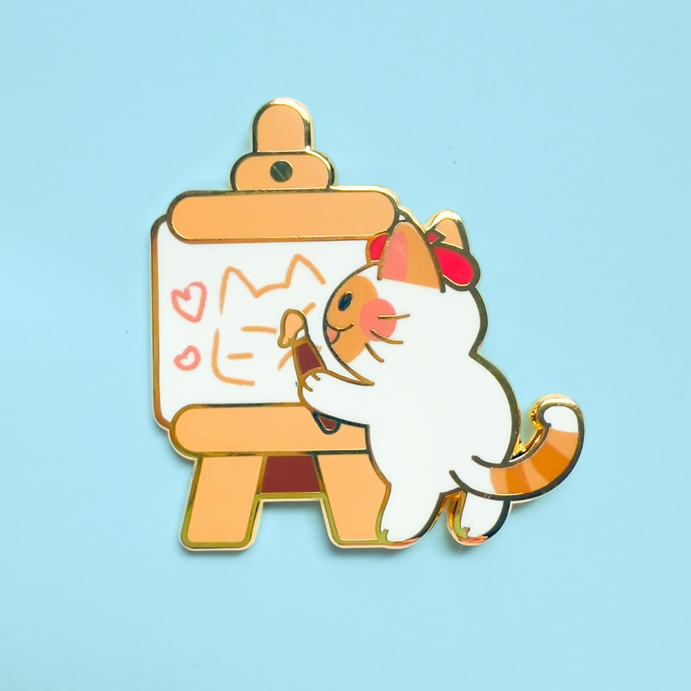 Miller Artist Hard Enamel Pin, Limited Edition Fiveboos x BeauxBeau Collab