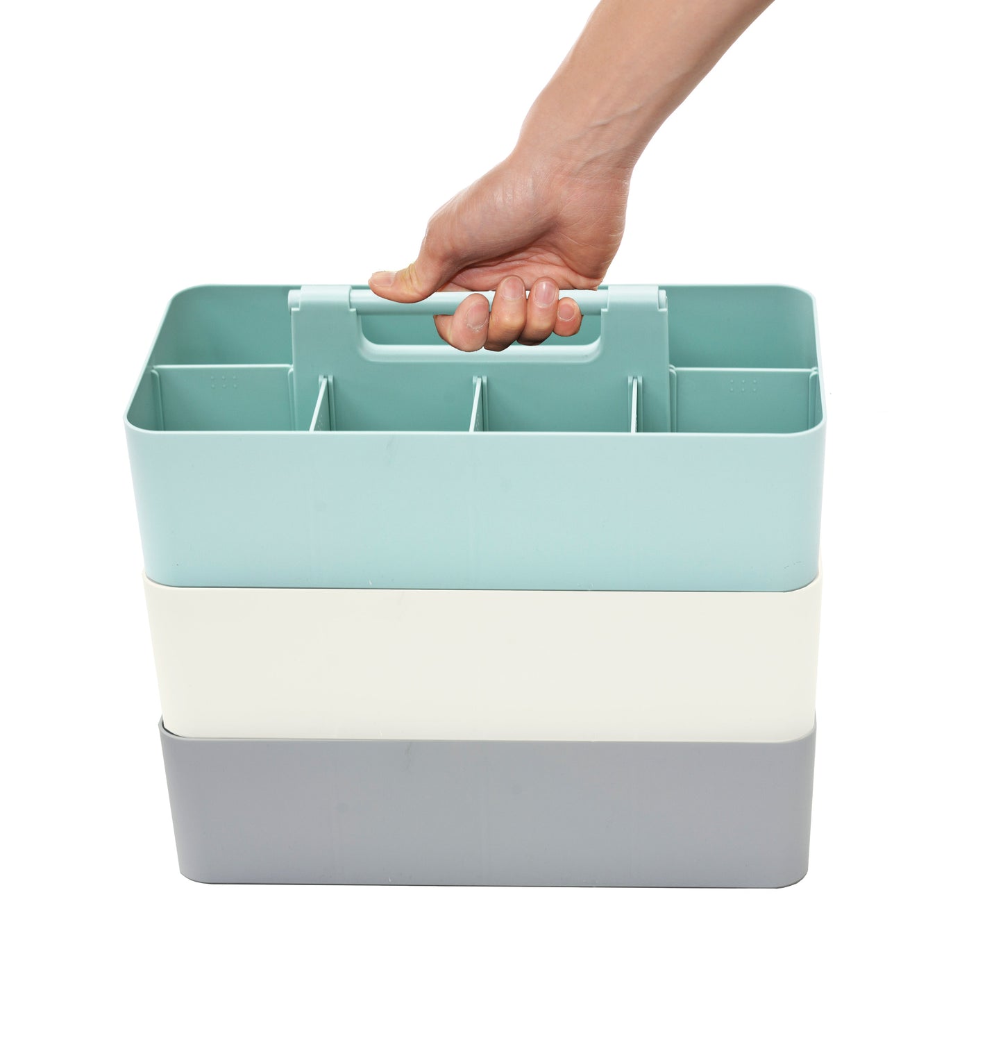 Enjoy Organizer Portable Caddy with 8 Compartments, 3-Pack Mix, Made in USA