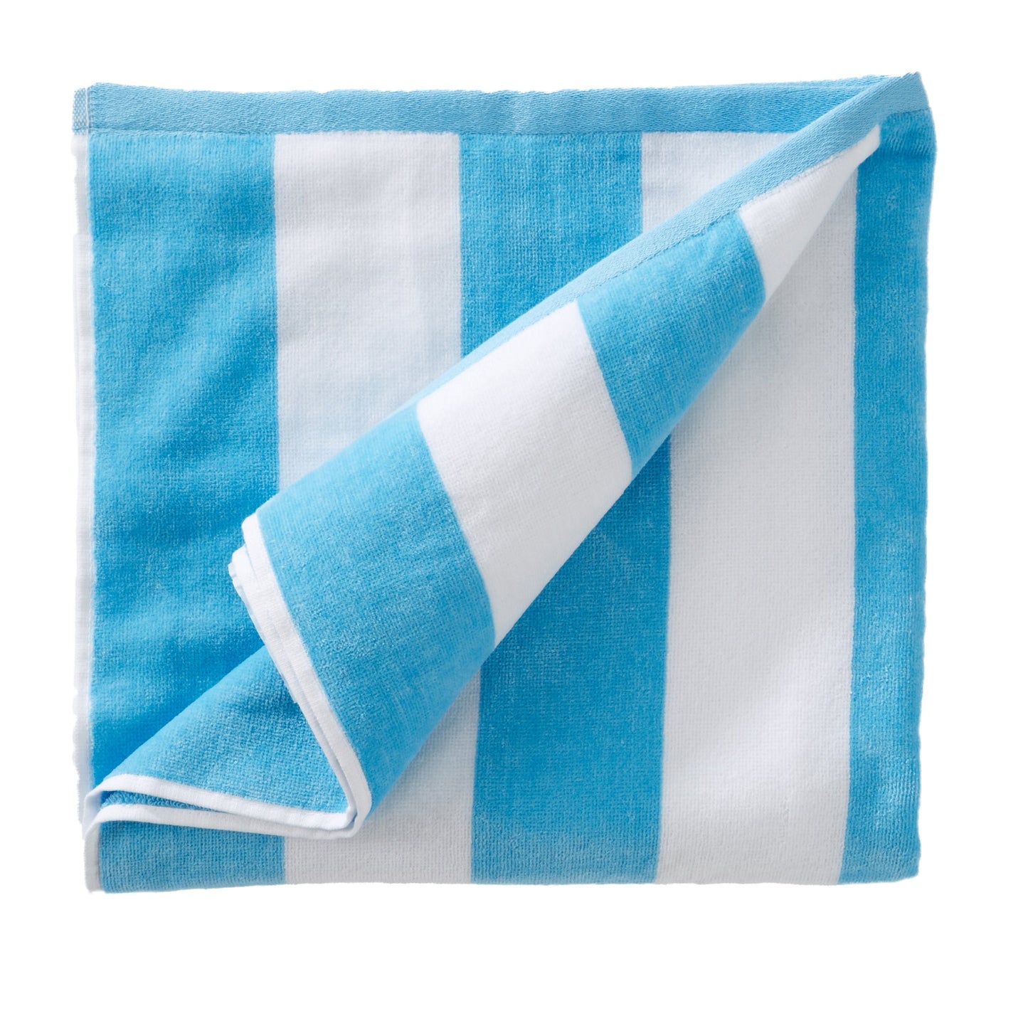 100% Cotton Velour Cabana Stripe Beach Towels - Novia Collection, Great Bay Home