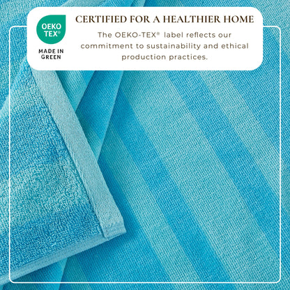 100% Cotton Velour Beach Towels 2-Pack - Maui Collection, 30" x 60"
