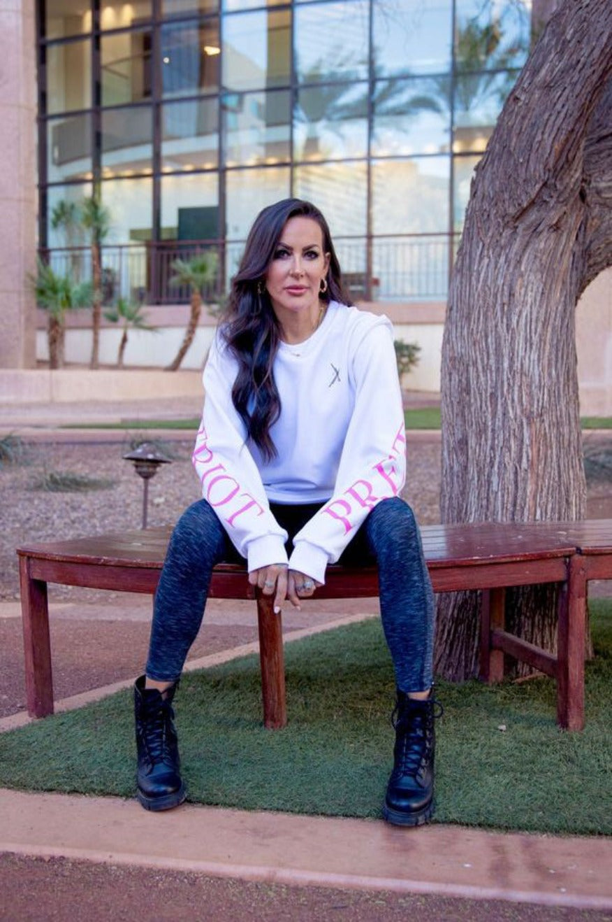 Pretty Little Patriot Sweatshirt, Patriotic Women's Pullover