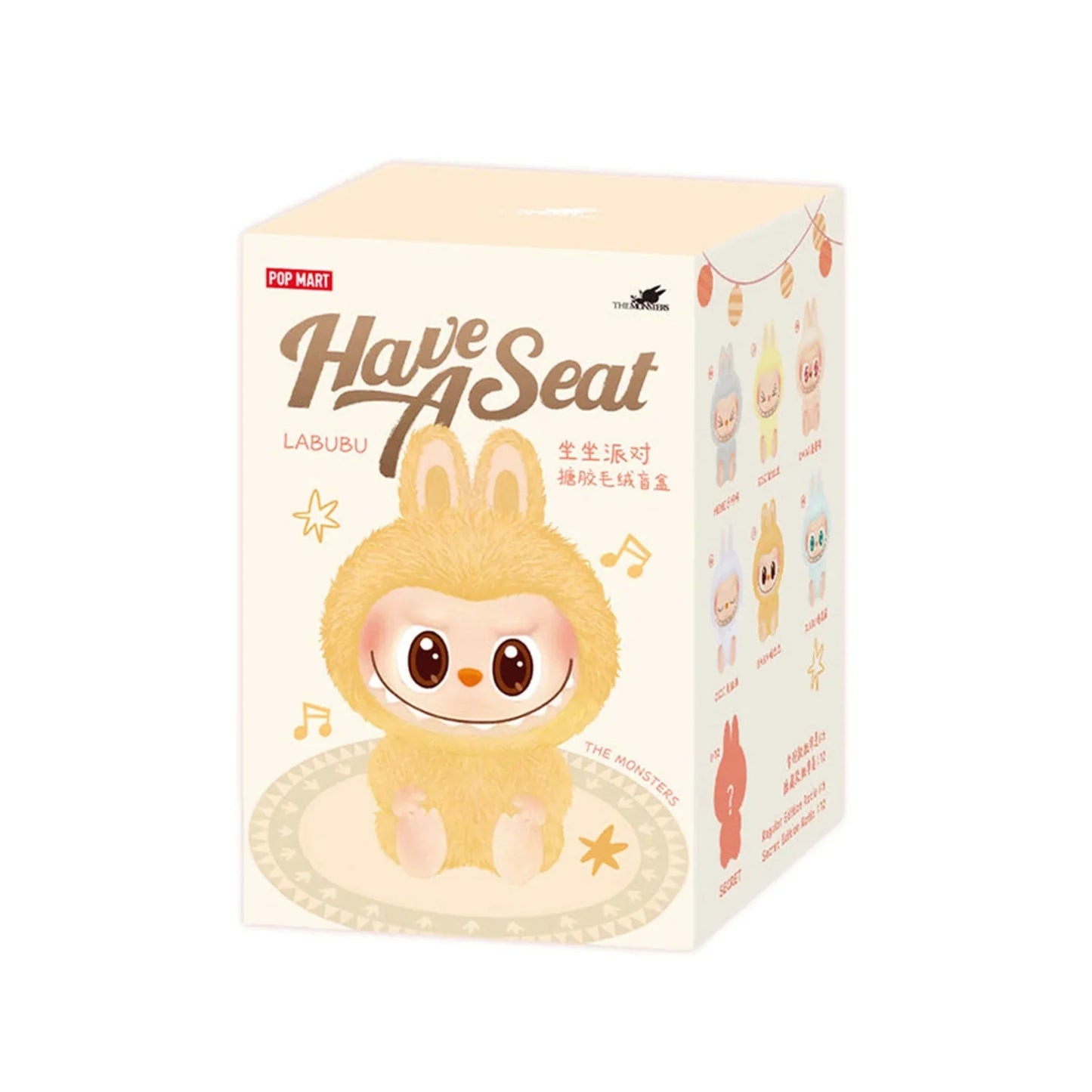 Pop Mart The Monsters Labubu Have a Seat Vinyl Plush Pendant Blind Box
