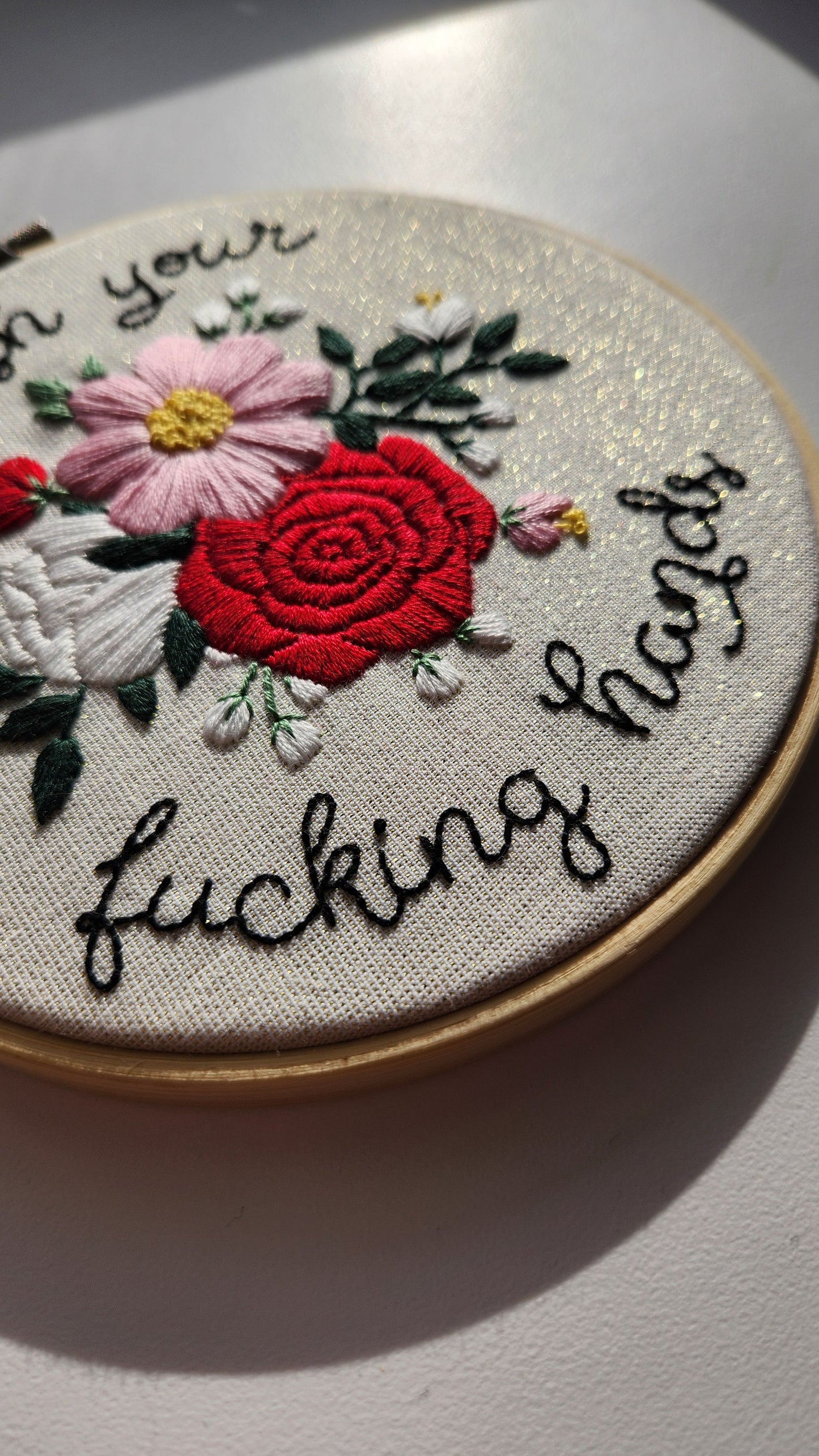 Wash Your F**king Hands 2.0 Beginner Embroidery Kit