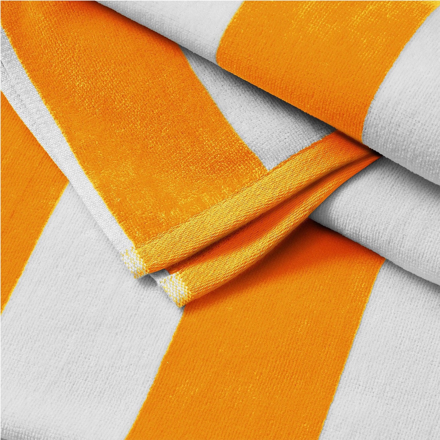 100% Cotton Velour Cabana Stripe Beach Towels - Novia Collection, Great Bay Home