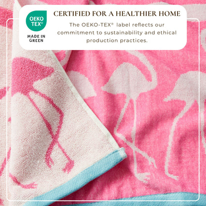 100% Cotton Velour Beach Towels 2-Pack - Maui Collection, 30" x 60"