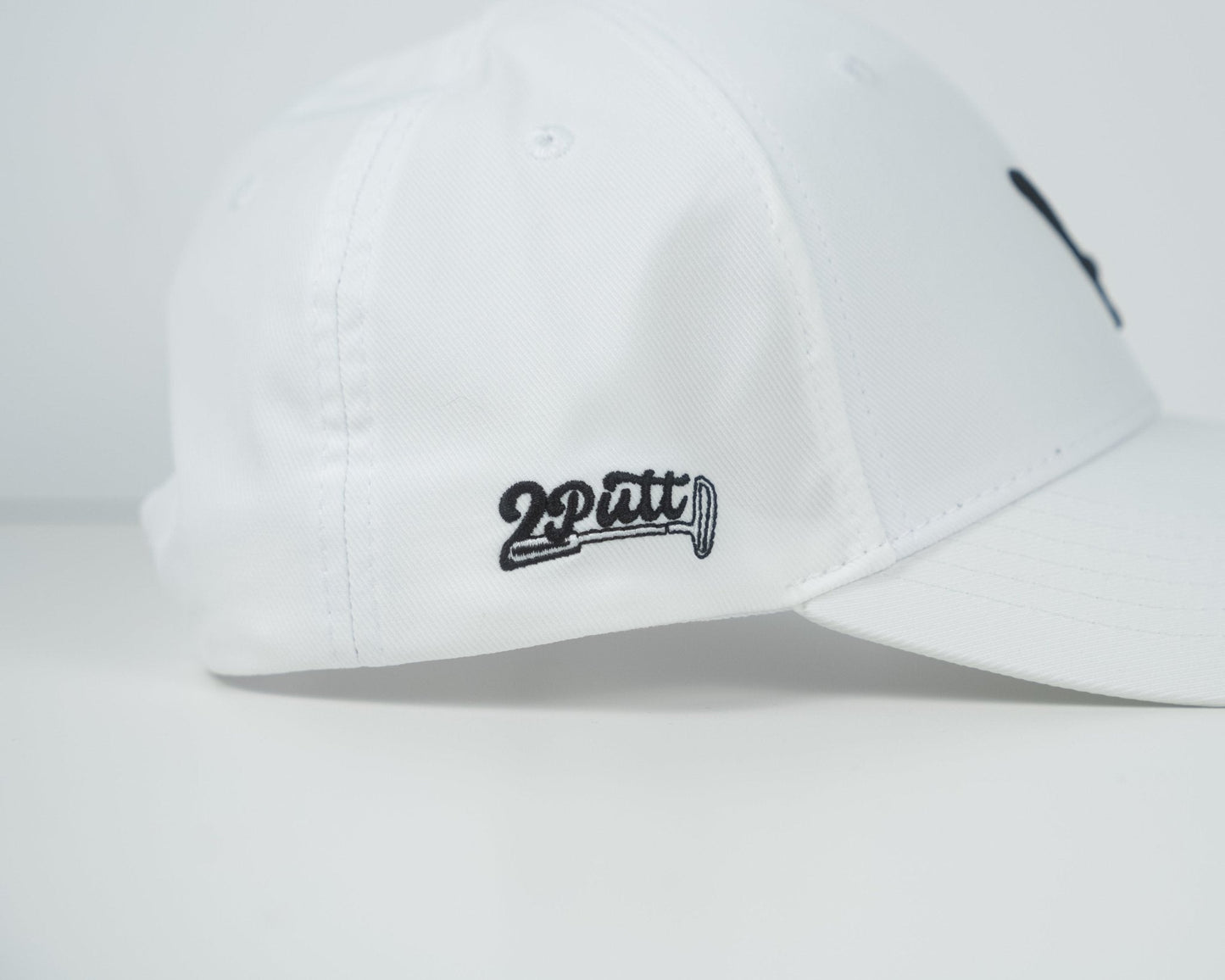 2putt Sink It Adjustable Golf Hat in White