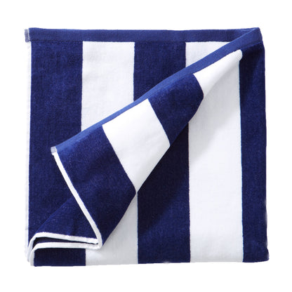 100% Cotton Velour Cabana Stripe Beach Towels - Novia Collection, Great Bay Home