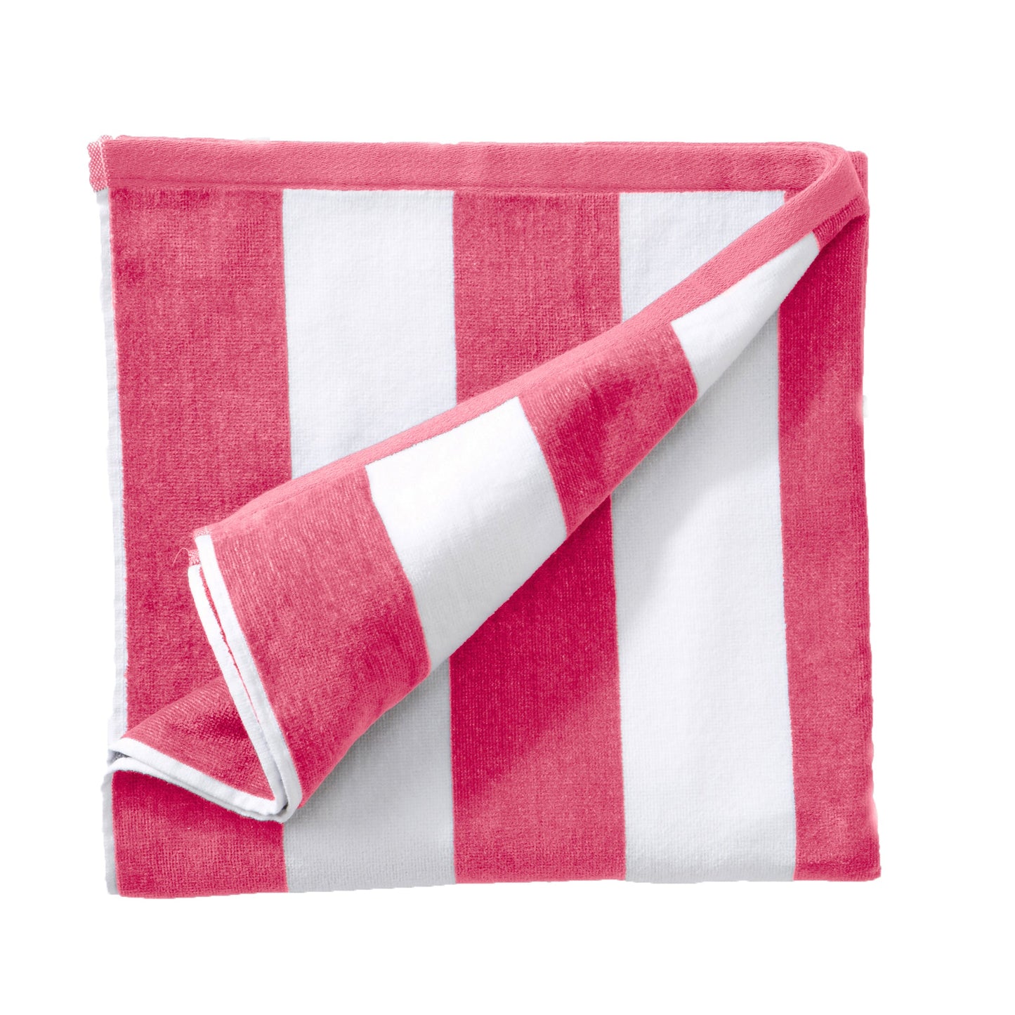 100% Cotton Velour Cabana Stripe Beach Towels - Novia Collection, Great Bay Home