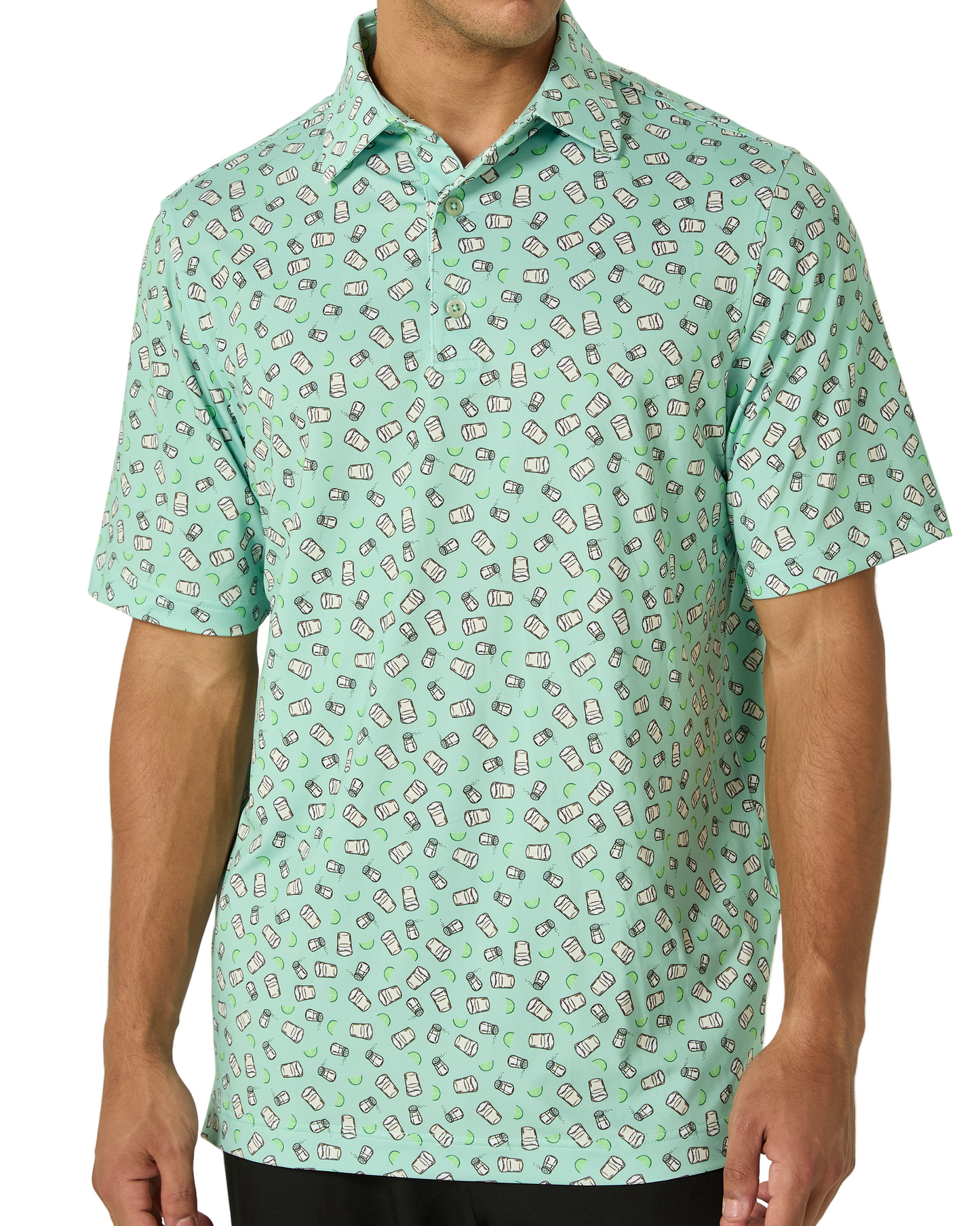 2putt Tequila Shots Men's Golf Polo Shirt