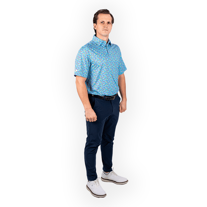 2putt Time to Par-Tee Men's Golf Polo Shirt