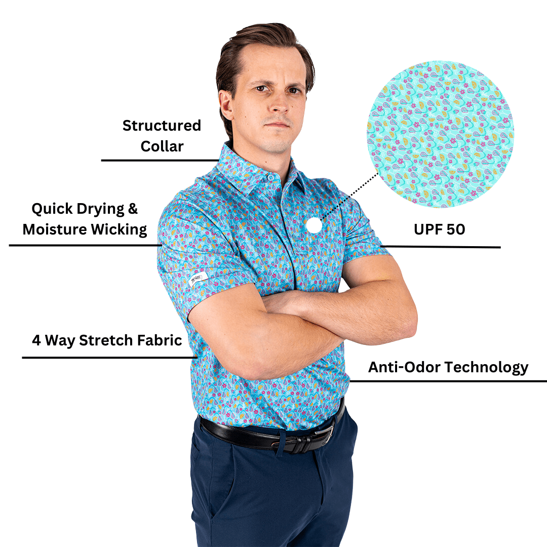 2putt Time to Par-Tee Men's Golf Polo Shirt