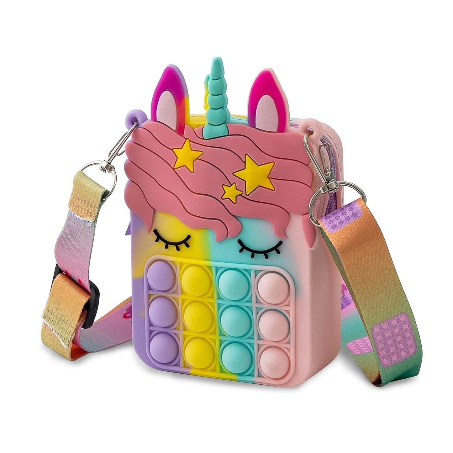 Unicorn Pop-It Bubble Fidget Handbag for Kids