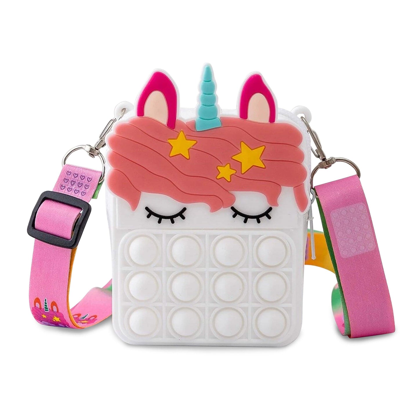 Unicorn Pop-It Bubble Fidget Handbag for Kids