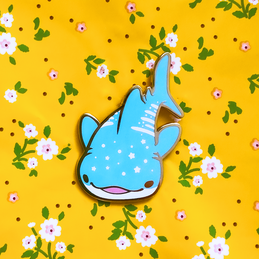 Starry Whale Shark Hard Enamel Pin