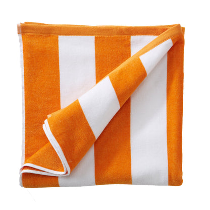 100% Cotton Velour Cabana Stripe Beach Towels - Novia Collection, Great Bay Home